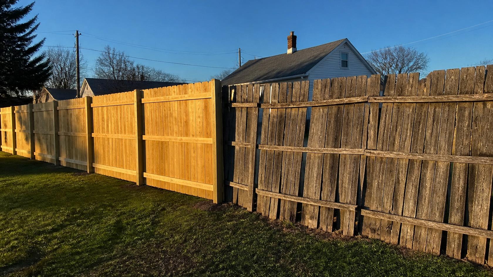 Property owner in Galena, IL reviewing important questions before replacing an existing fence.