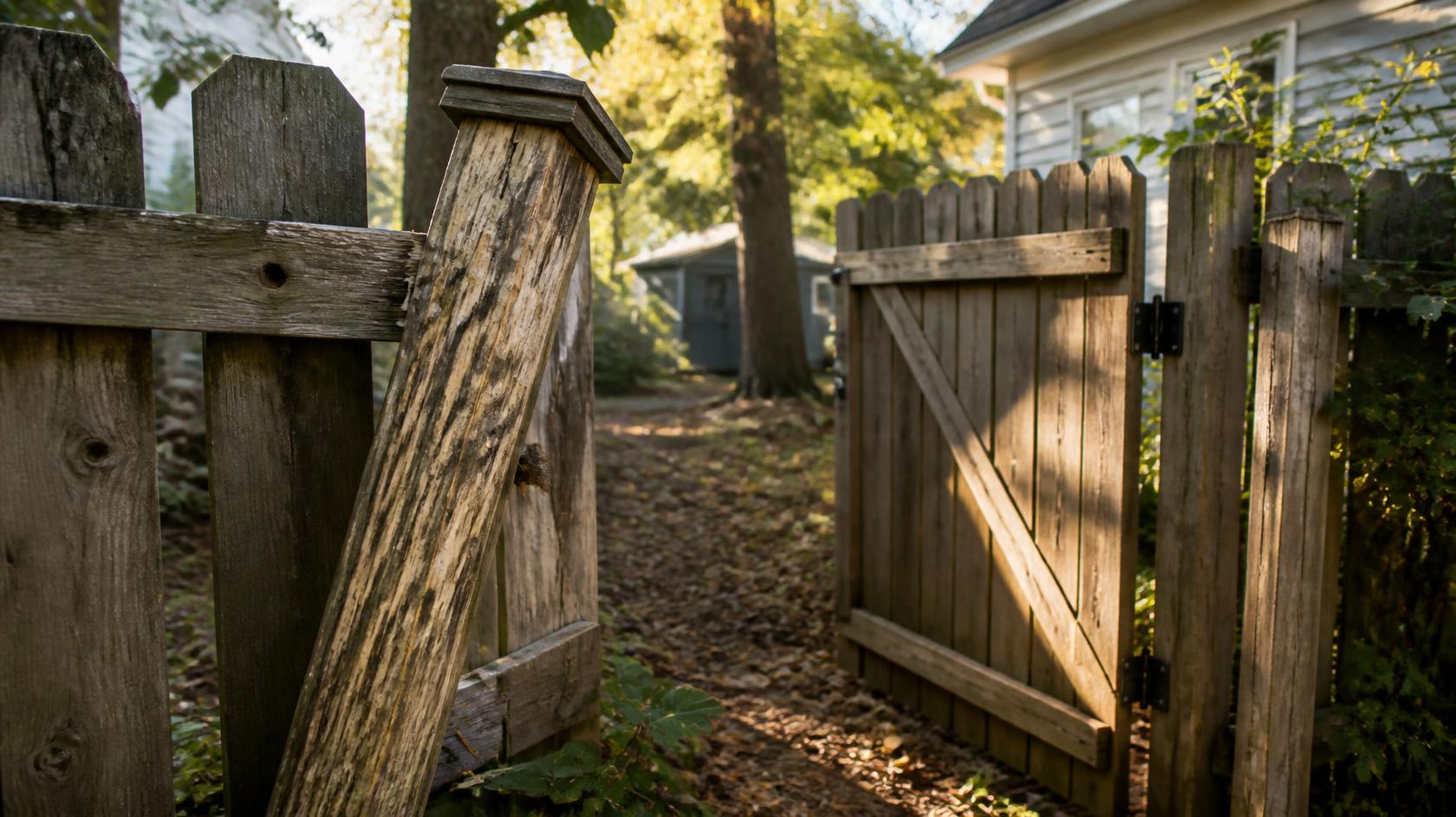Fence inspection in Brodhead, WI checking gates, posts, and sections for weather-related damage and wear.