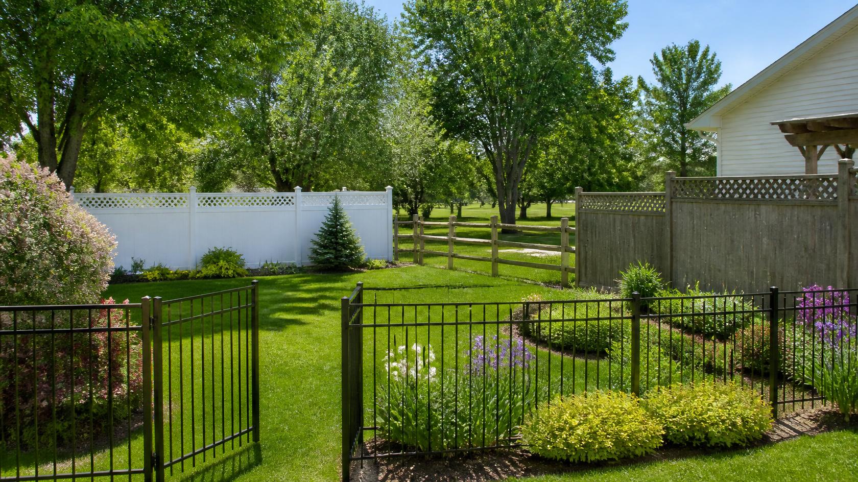 Fence replacement in Hanover, WI with property owners considering materials, labor, layout, and other project cost factors. Fence replacement in Hanover, WI with property owners considering materials, labor, layout, and other project cost factors.