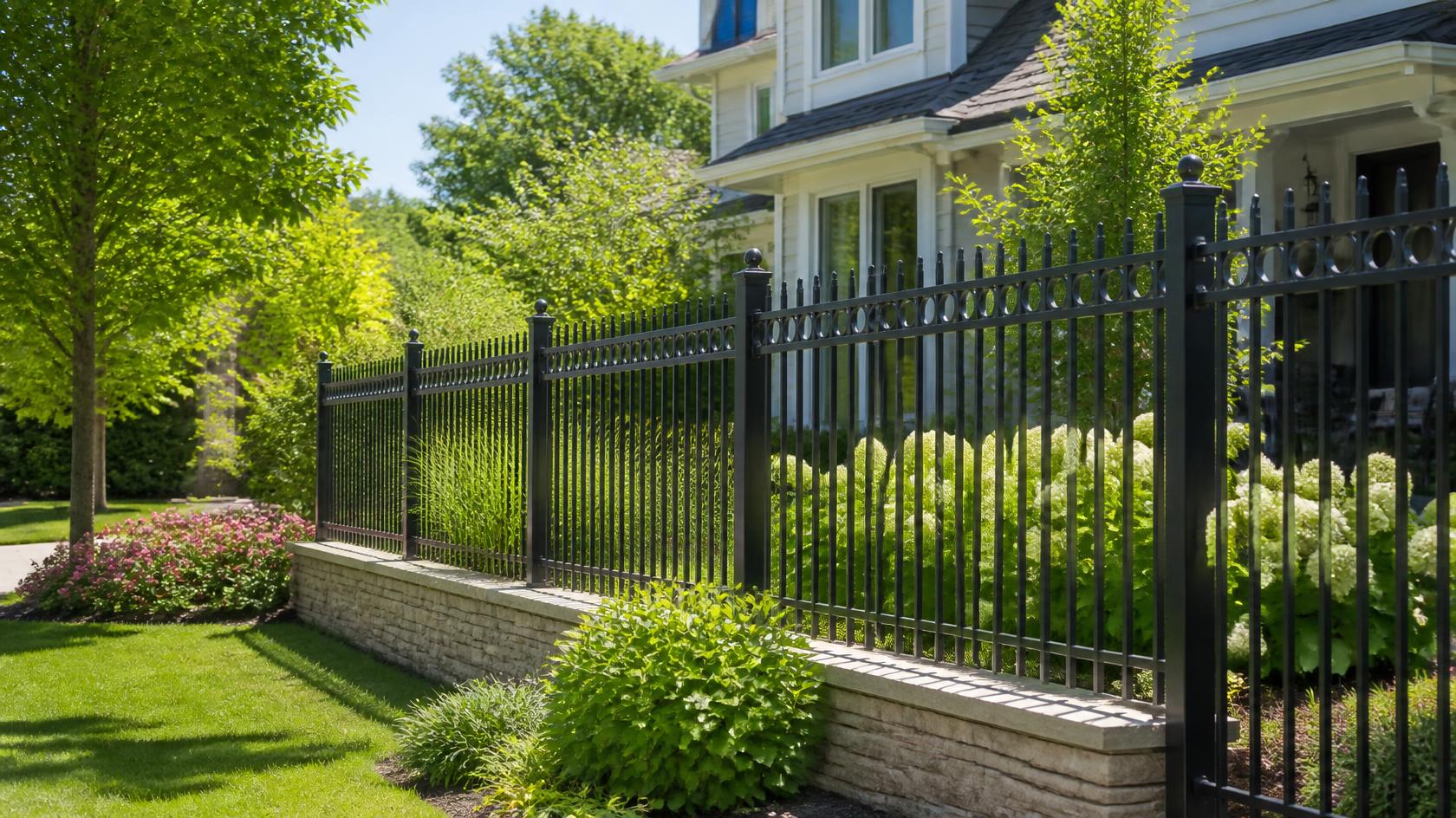 Fence replacement in Loves Park, IL with homeowners reviewing property layout, materials, measurements, and other planning details. Fence replacement in Loves Park, IL with homeowners reviewing property layout, materials, measurements, and other planning details.