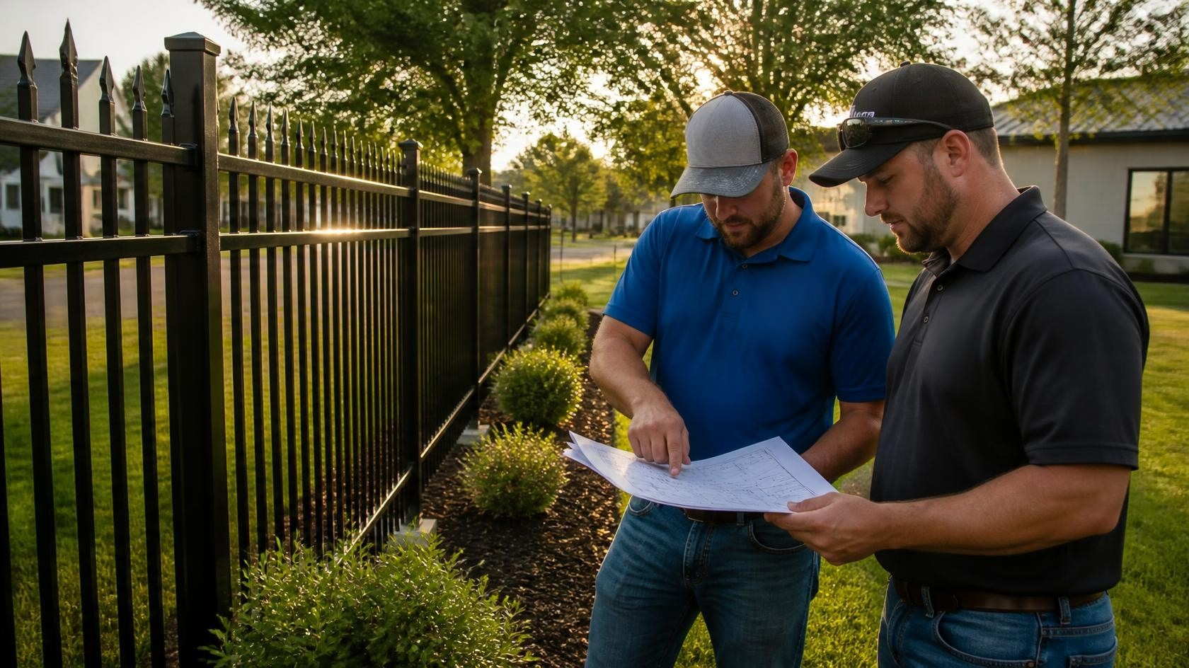 Commercial fence replacement in Rockton, IL with property managers considering security needs, gate access, materials, and project budget.