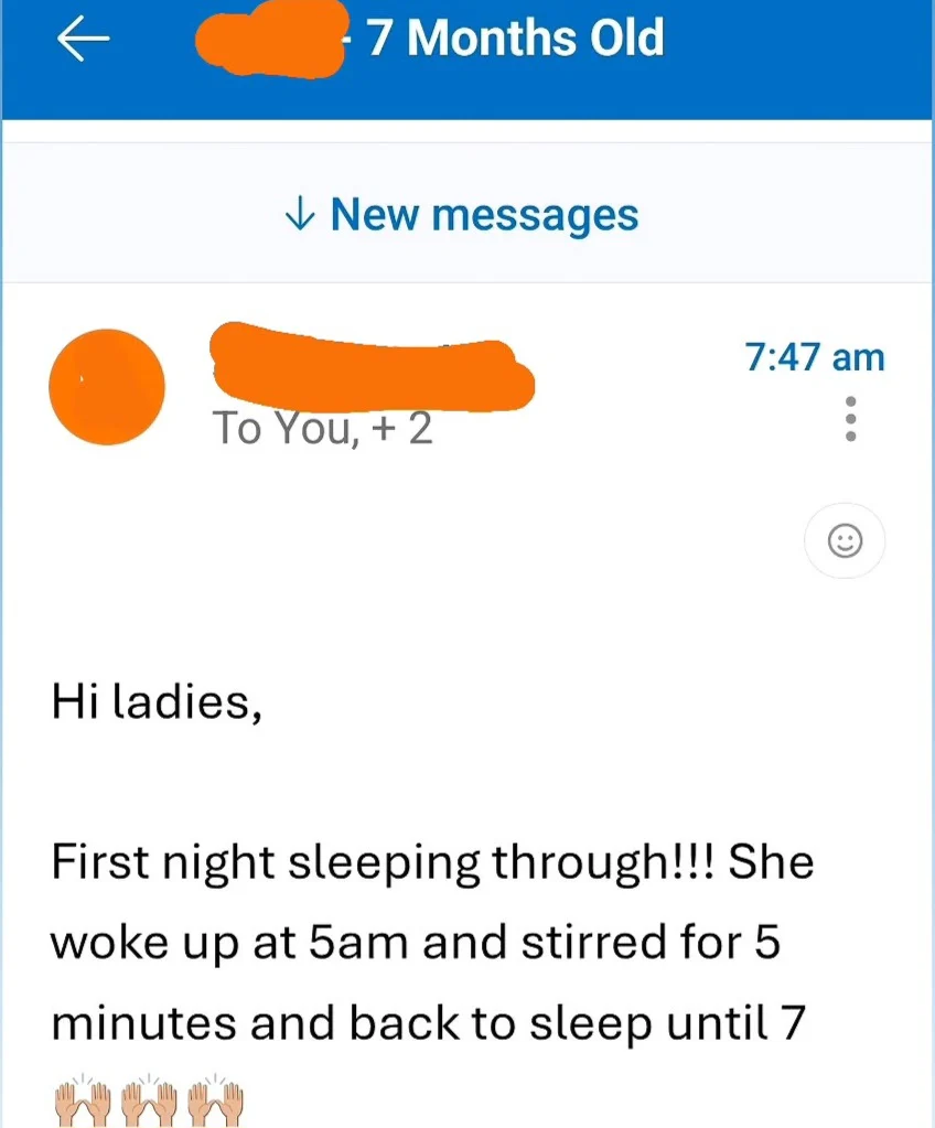 Real message from a mum after working with Beck (12)