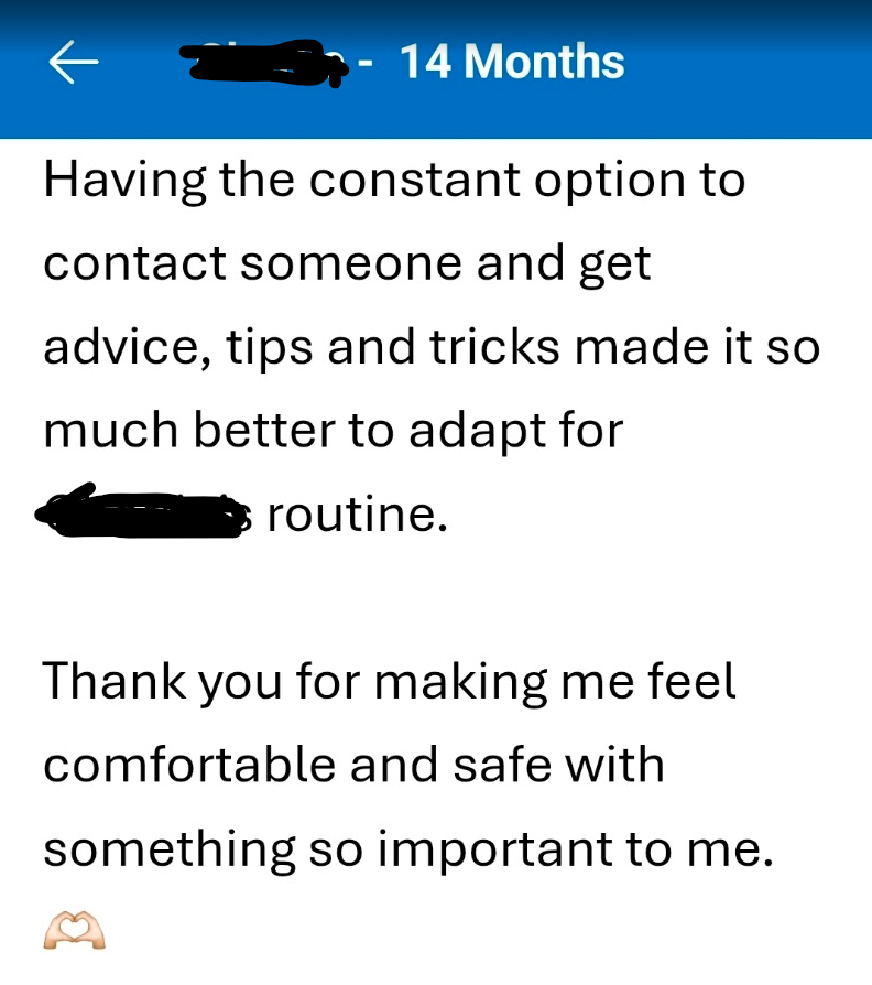 Real message from a mum after working with Beck (9)