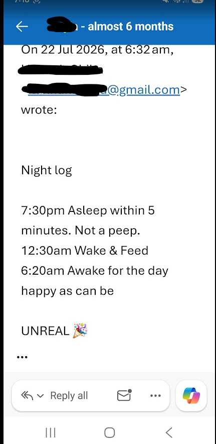 Real message from a mum after working with Beck (6)