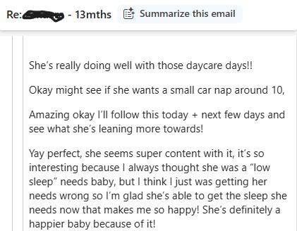 Real message from a mum after working with Beck (14)