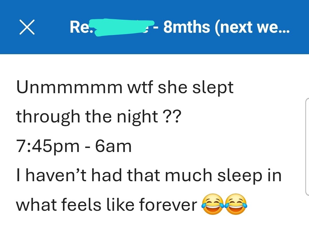 Real message from a mum after working with Beck (2)