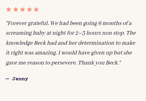 Real message from a mum after working with Beck (16)