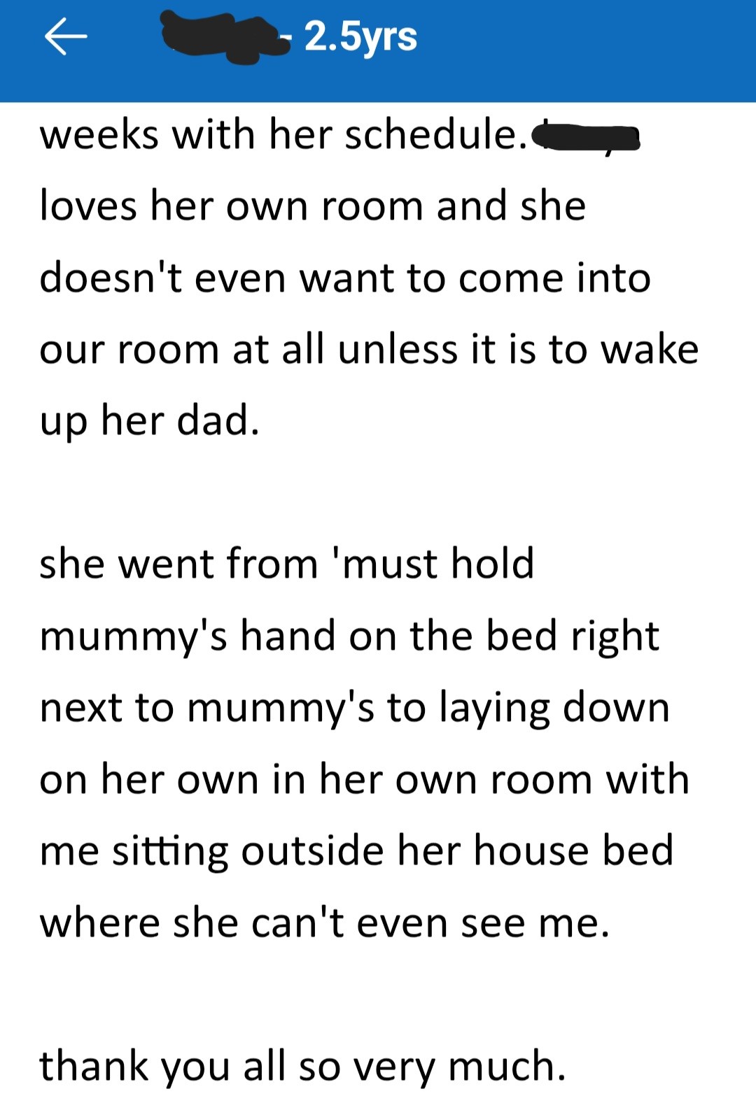 Real message from a mum after working with Beck (19)