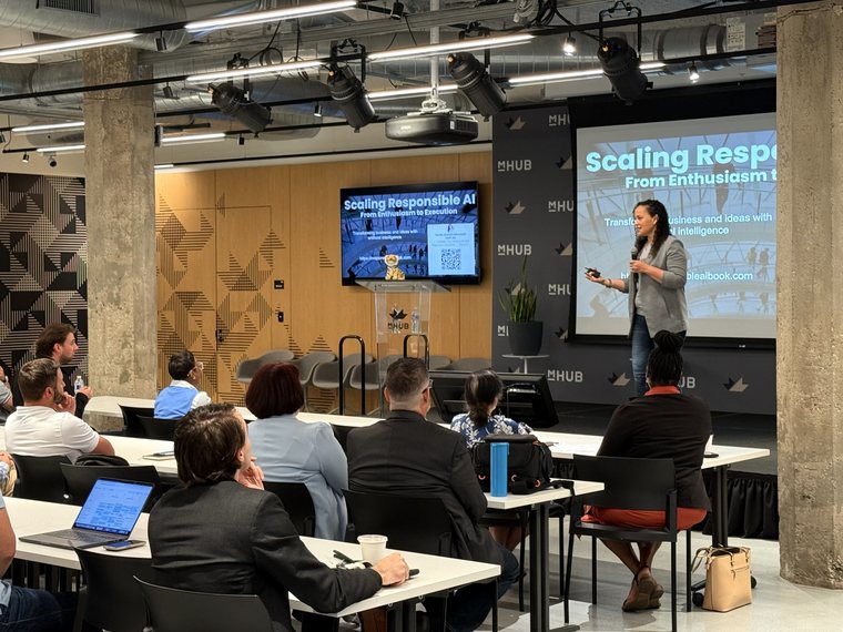 Noelle Russell leading a Scaling Responsible AI workshop