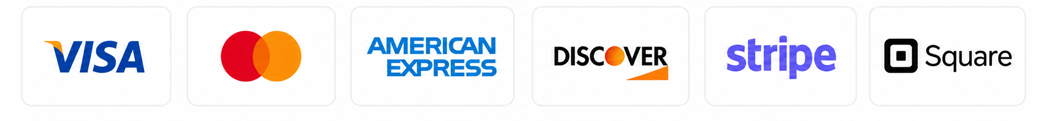 Accepted payment methods