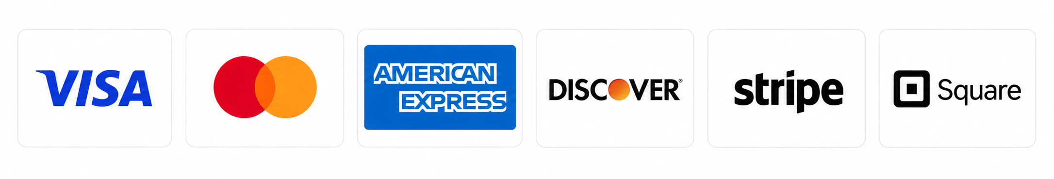 Accepted payment methods