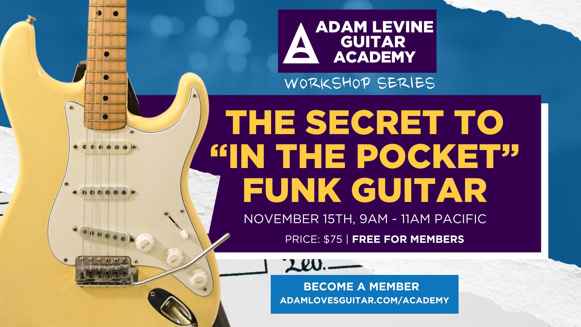 In The Pocket Funk Guitar workshop