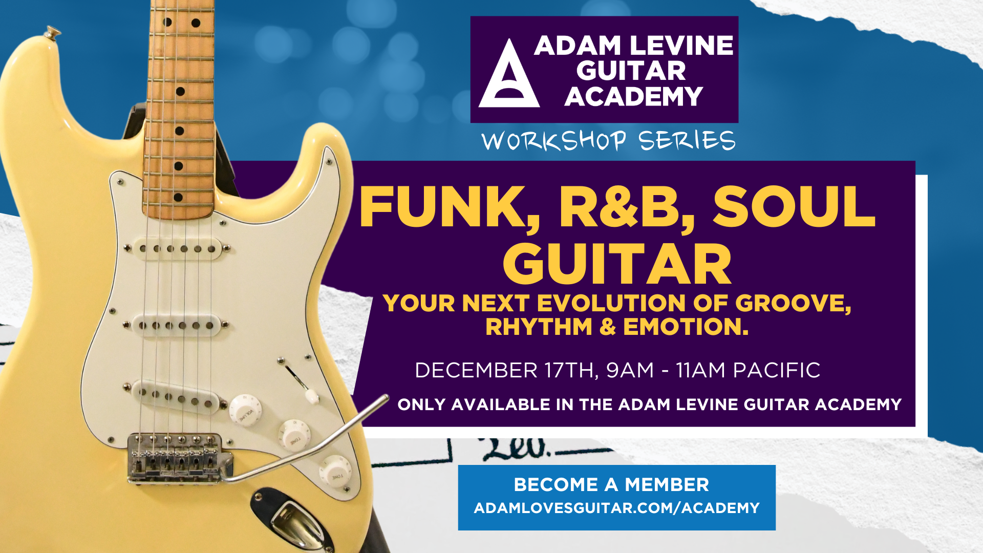 Fun, R&B & Soul Guitar workshop