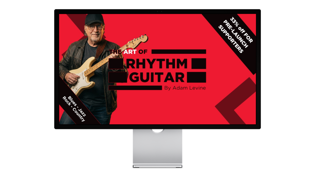 The Art of Rhythm Guitar — course mockup