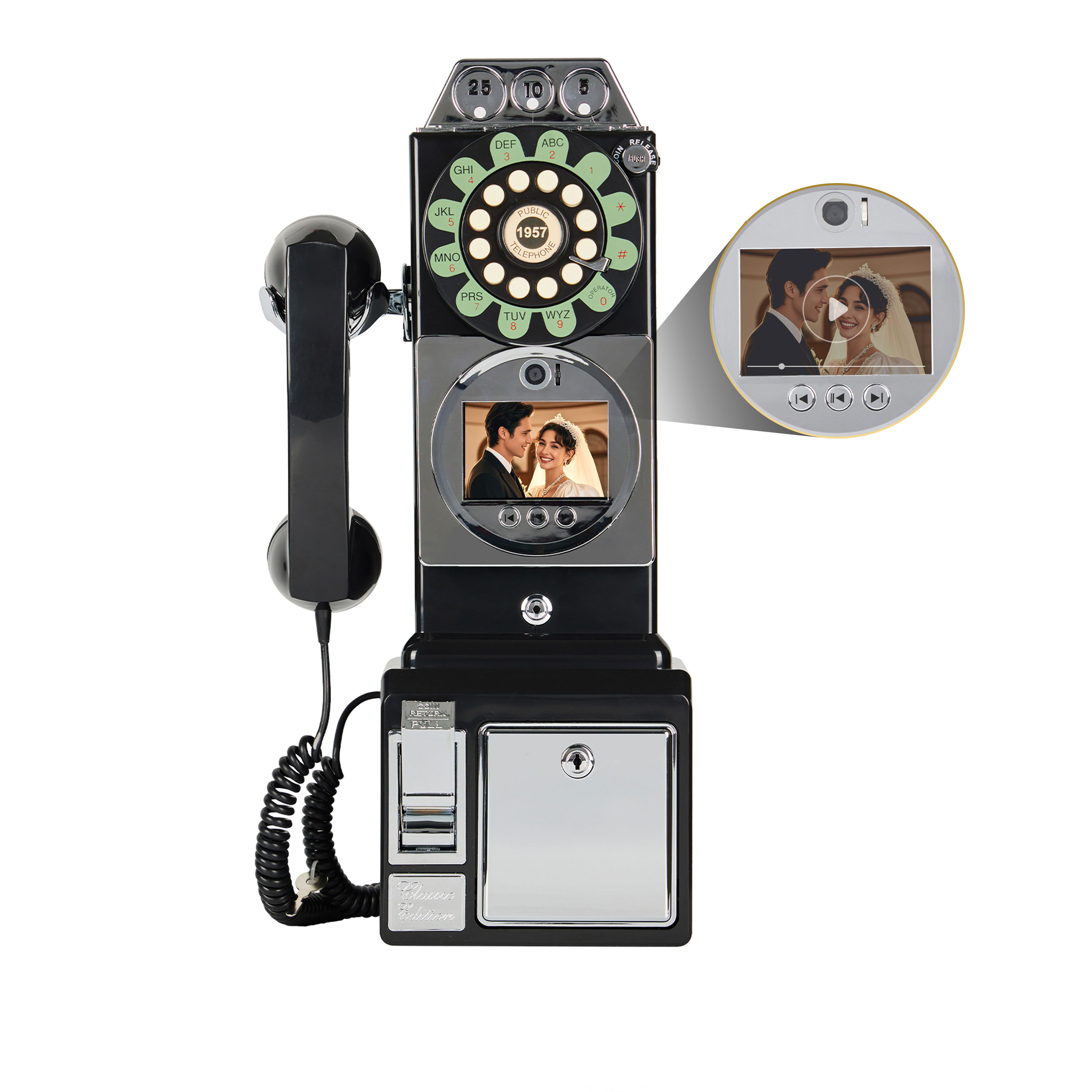 Exclusive Vintage Video Telephone Guest Book