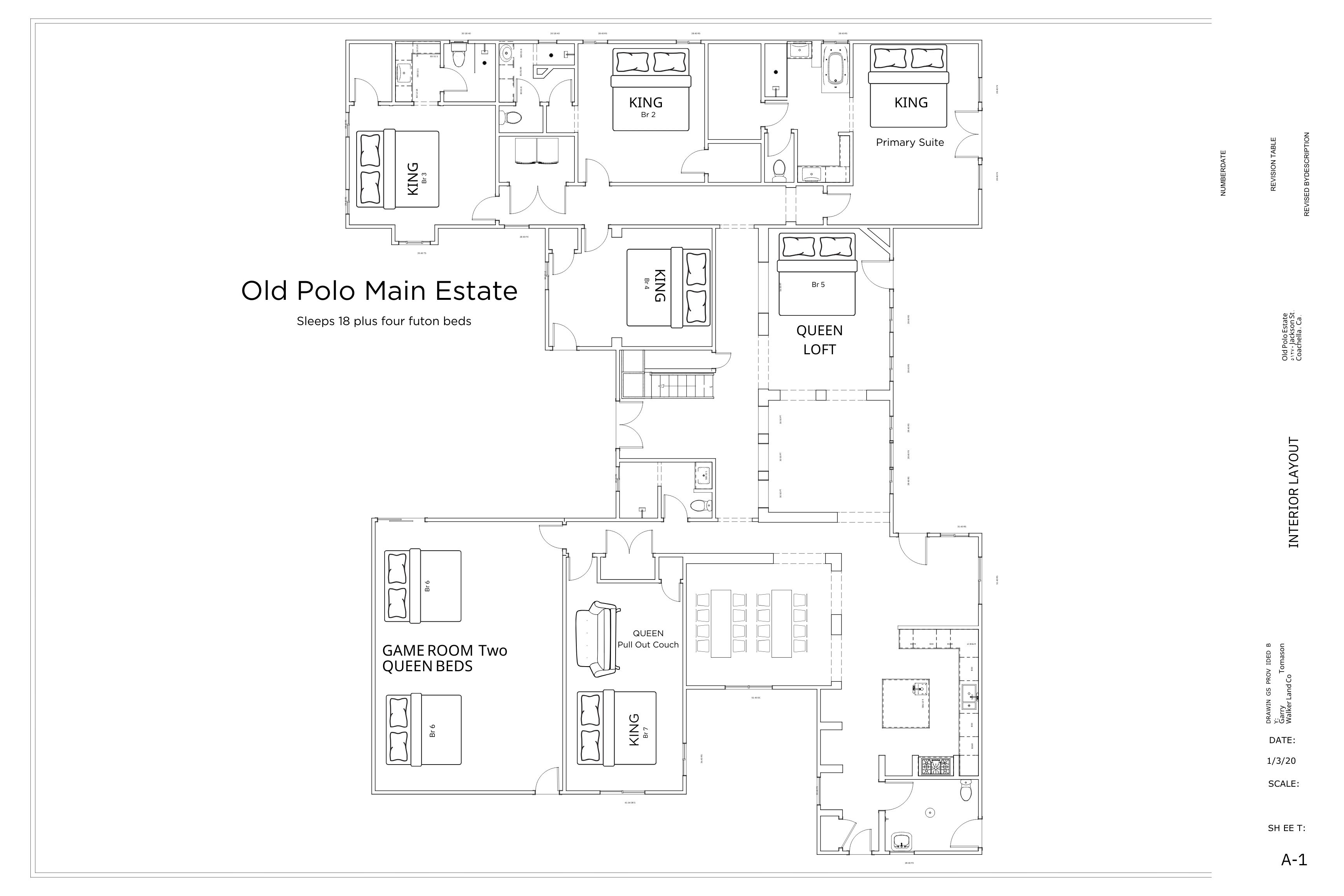 Main house floor plan
