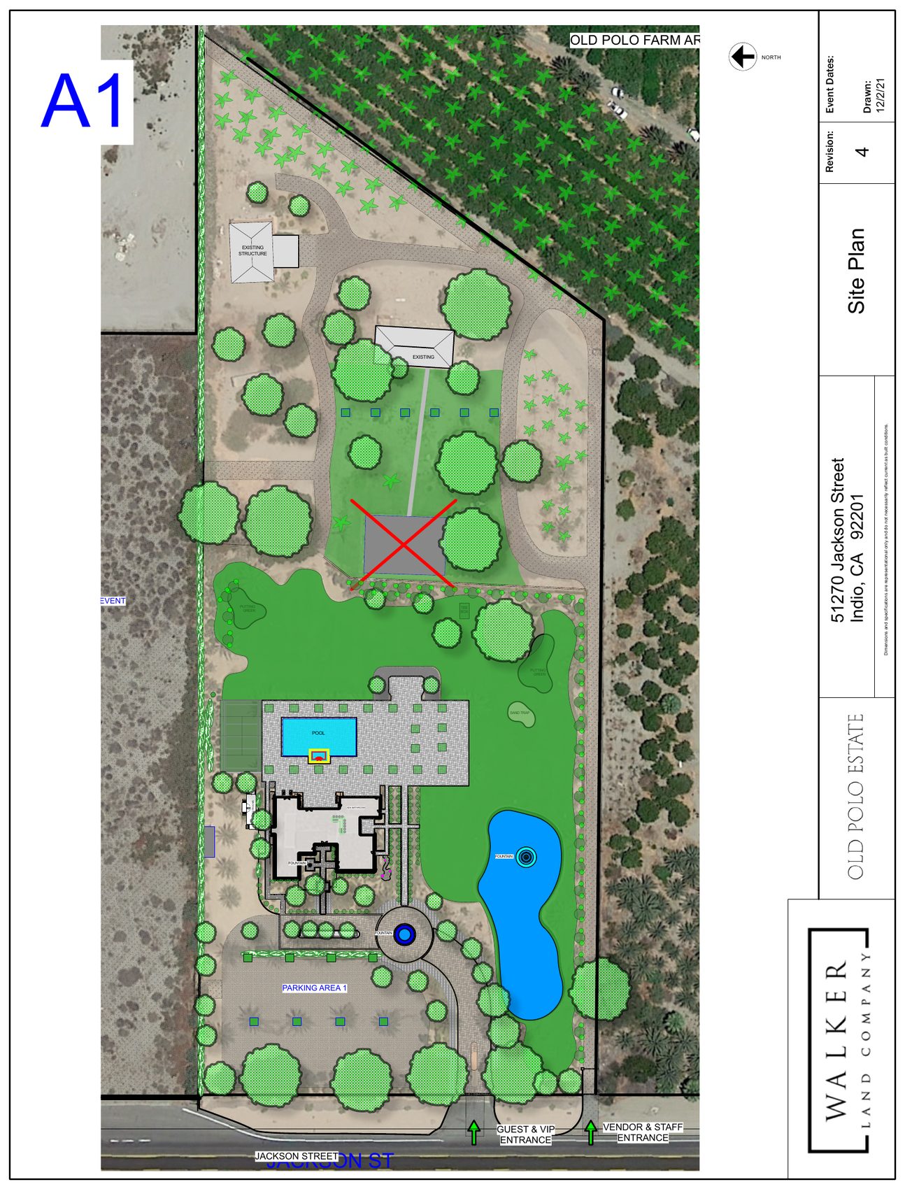 Entrances event site plan