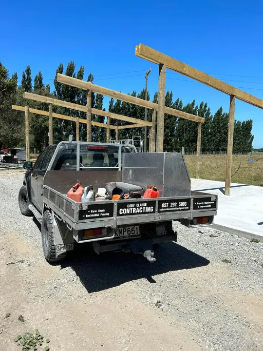 Pole Shed Being Built in Timaru