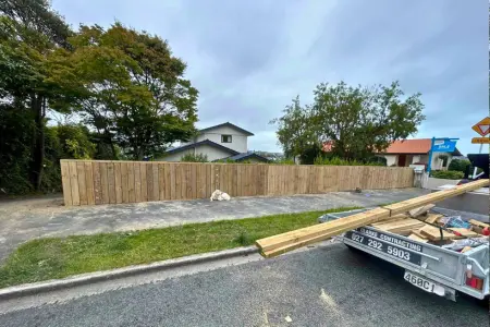 Timber Fence Build in Temuka