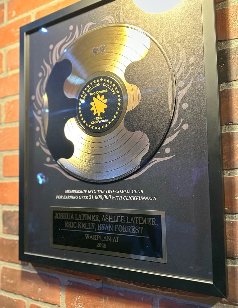 Two-Comma Club Award WarPlan AI 2025