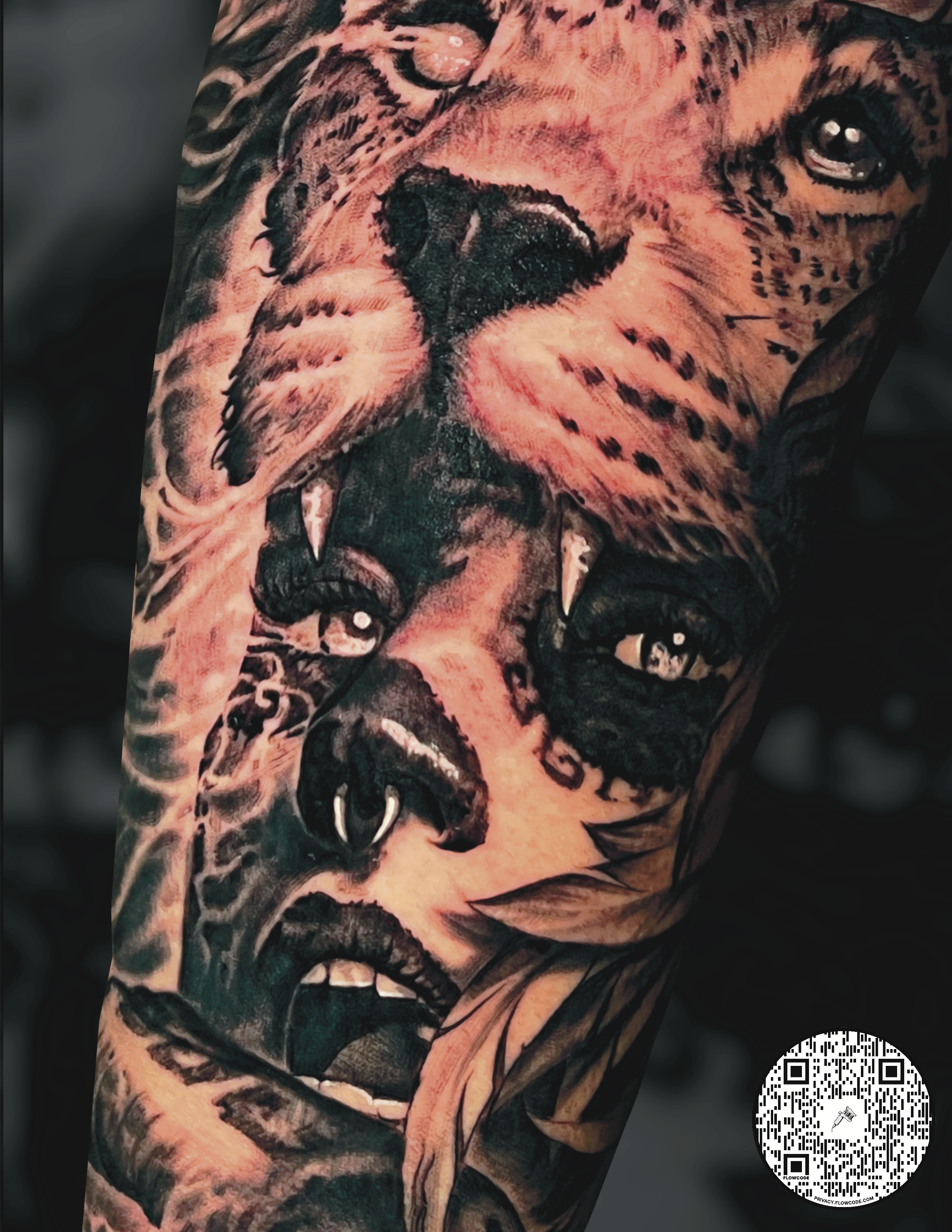 Black and grey realism tattoo