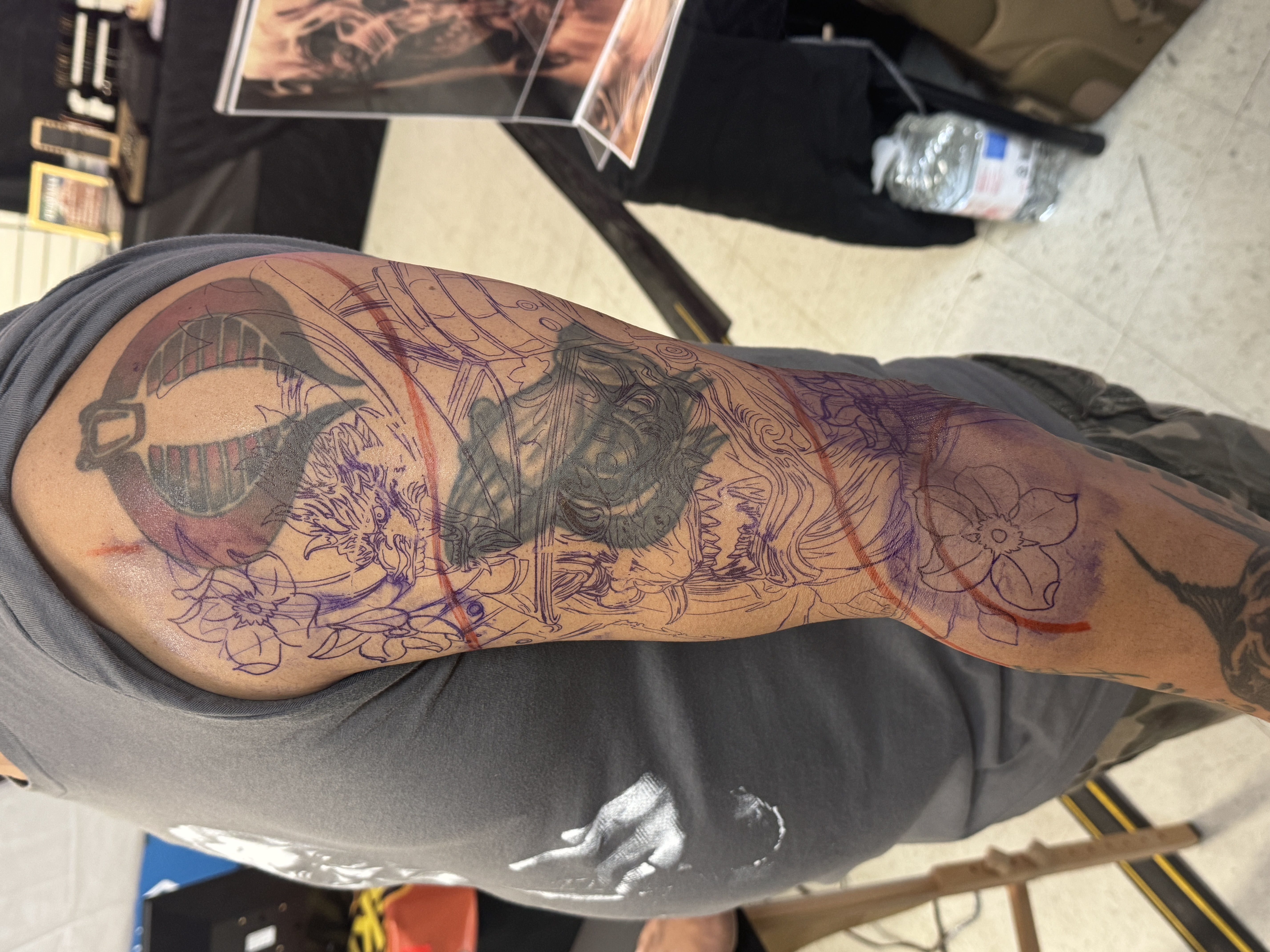 Before tattoo cover-up third example
