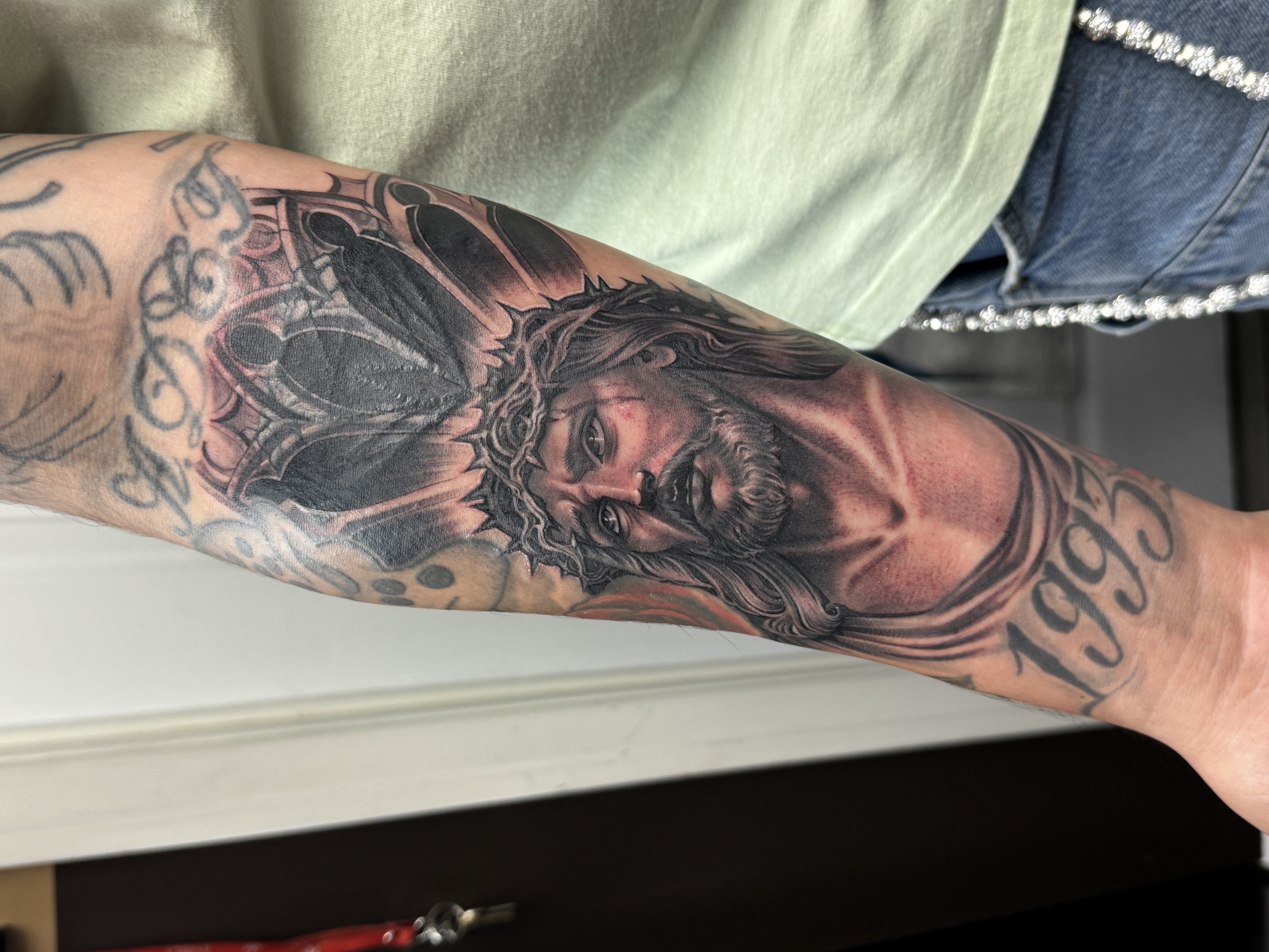 After tattoo cover-up second transformation