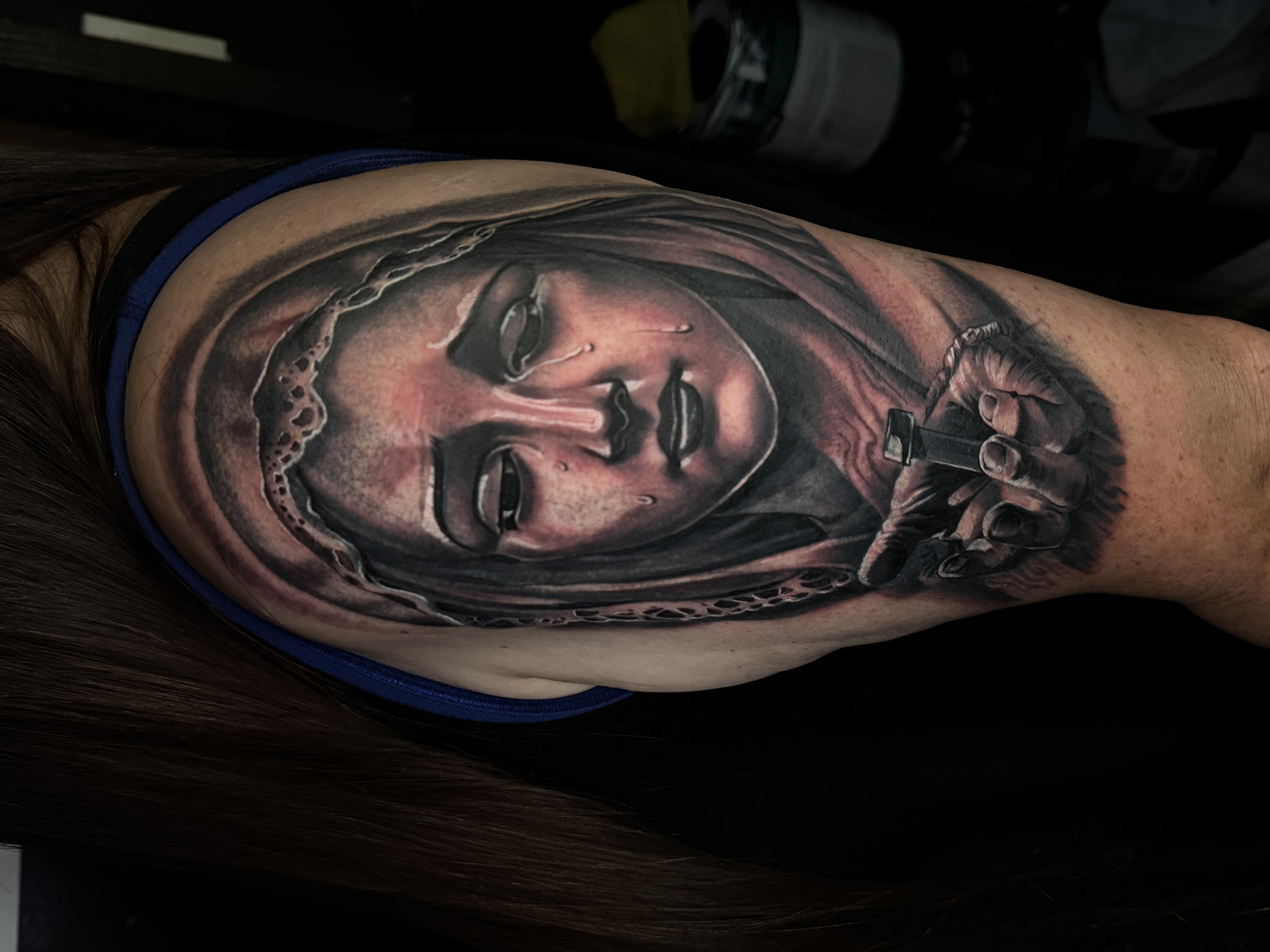 After tattoo cover-up transformation