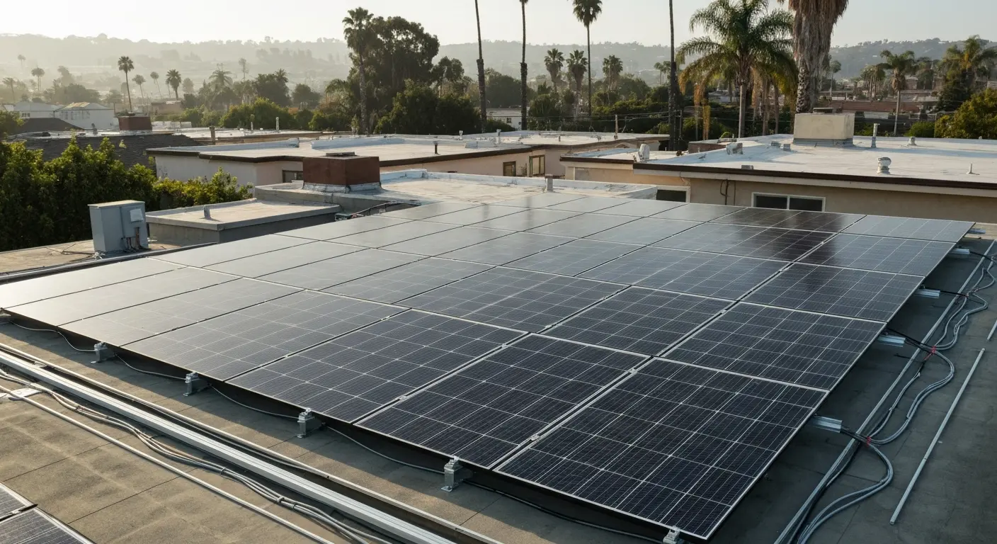 Solar panel installation