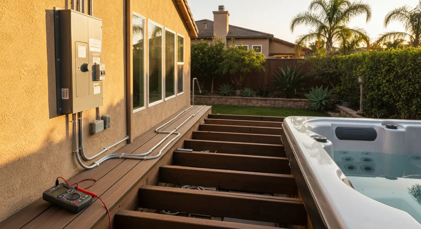 Spa electrical installation