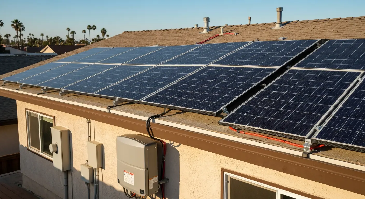 Solar panel installation