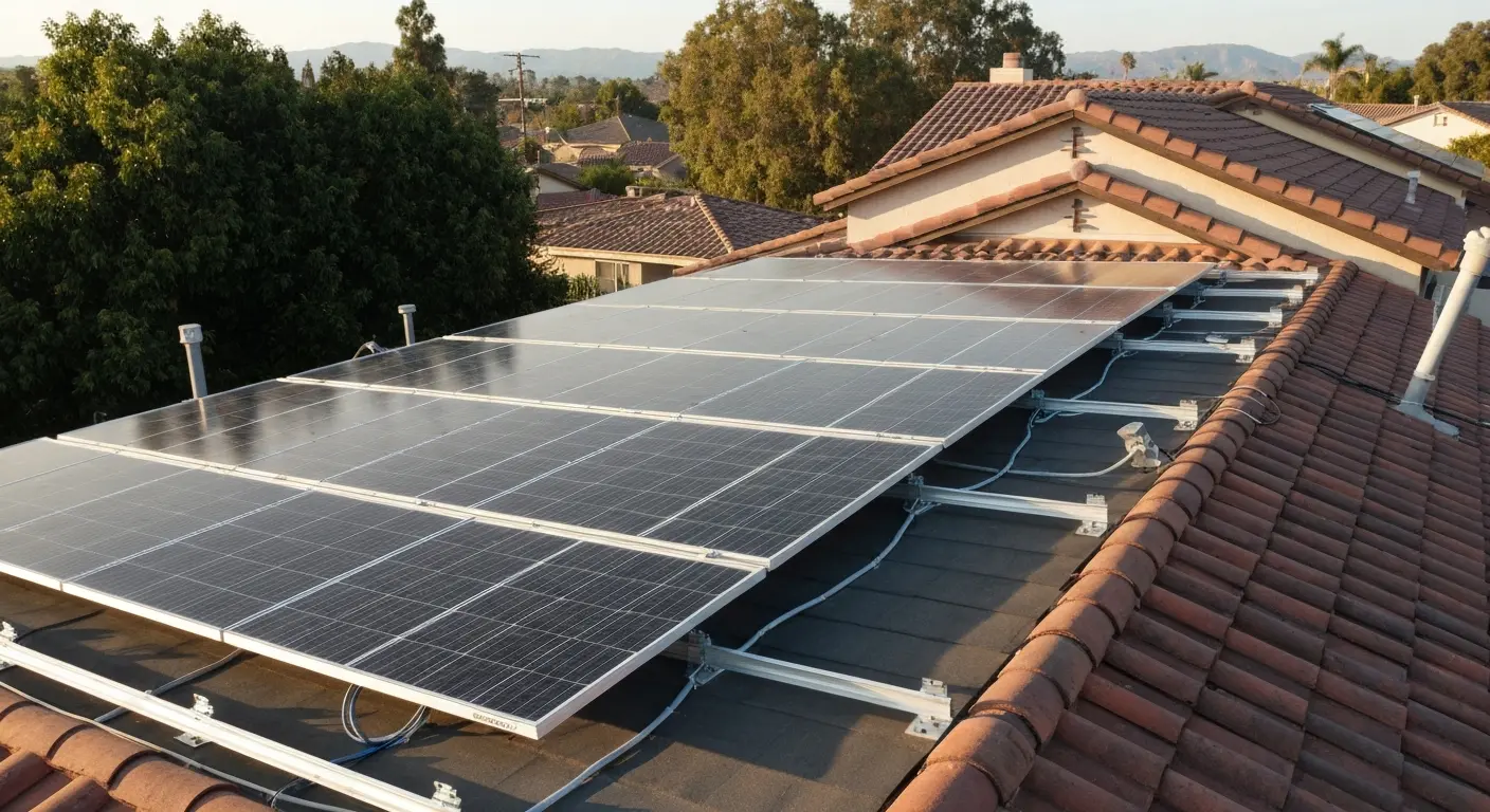 Solar panel installation