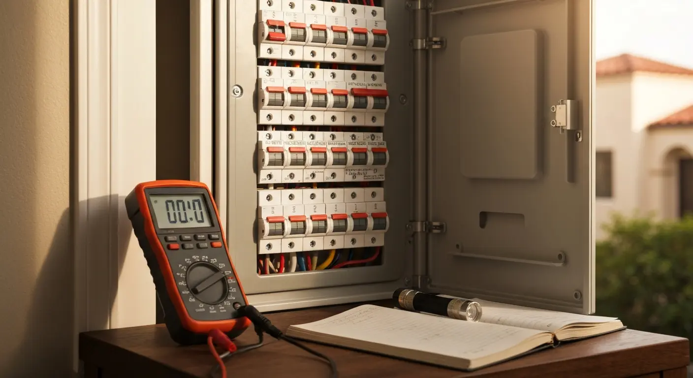 Circuit breaker panel diagnosis