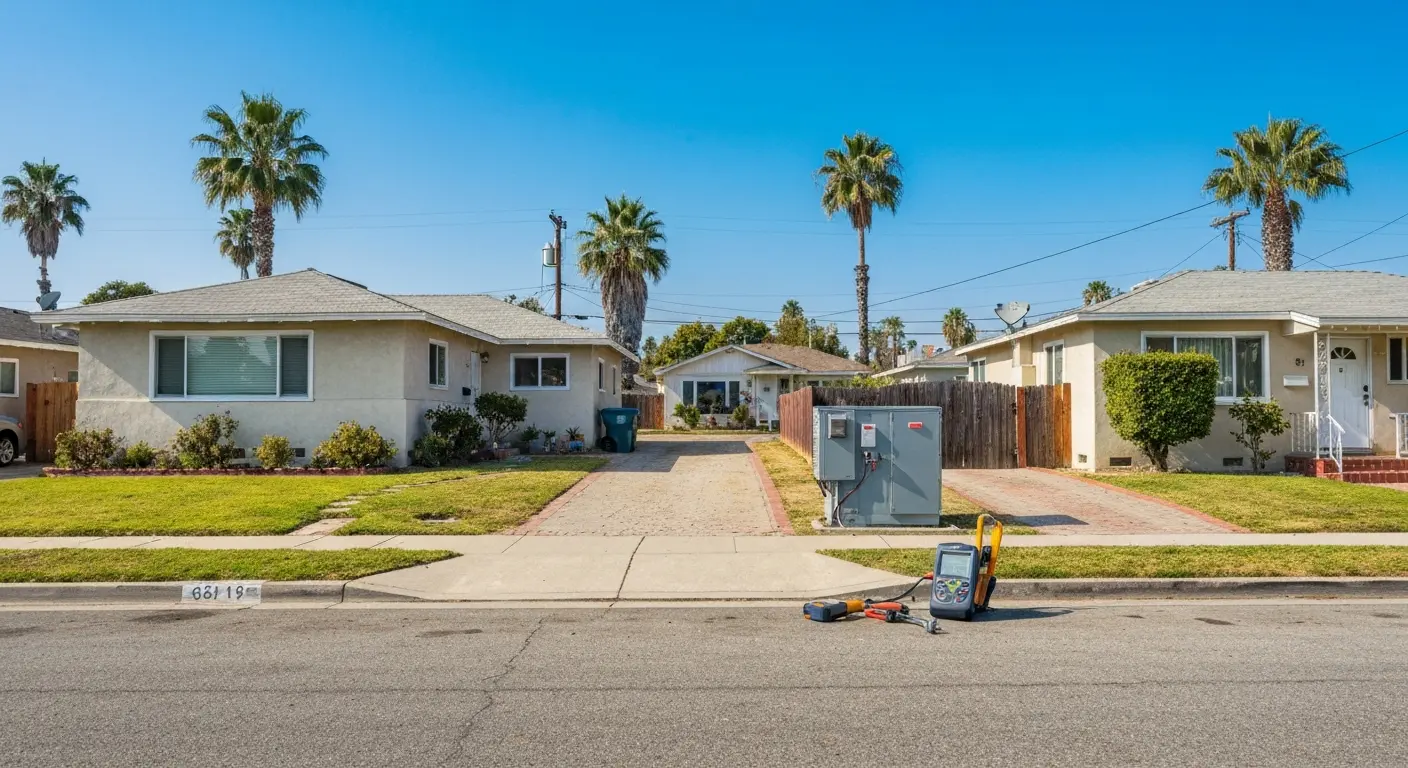 Downey service area map