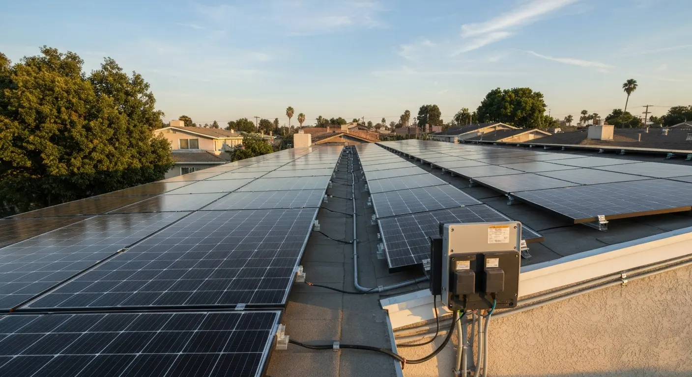 Solar panel installation