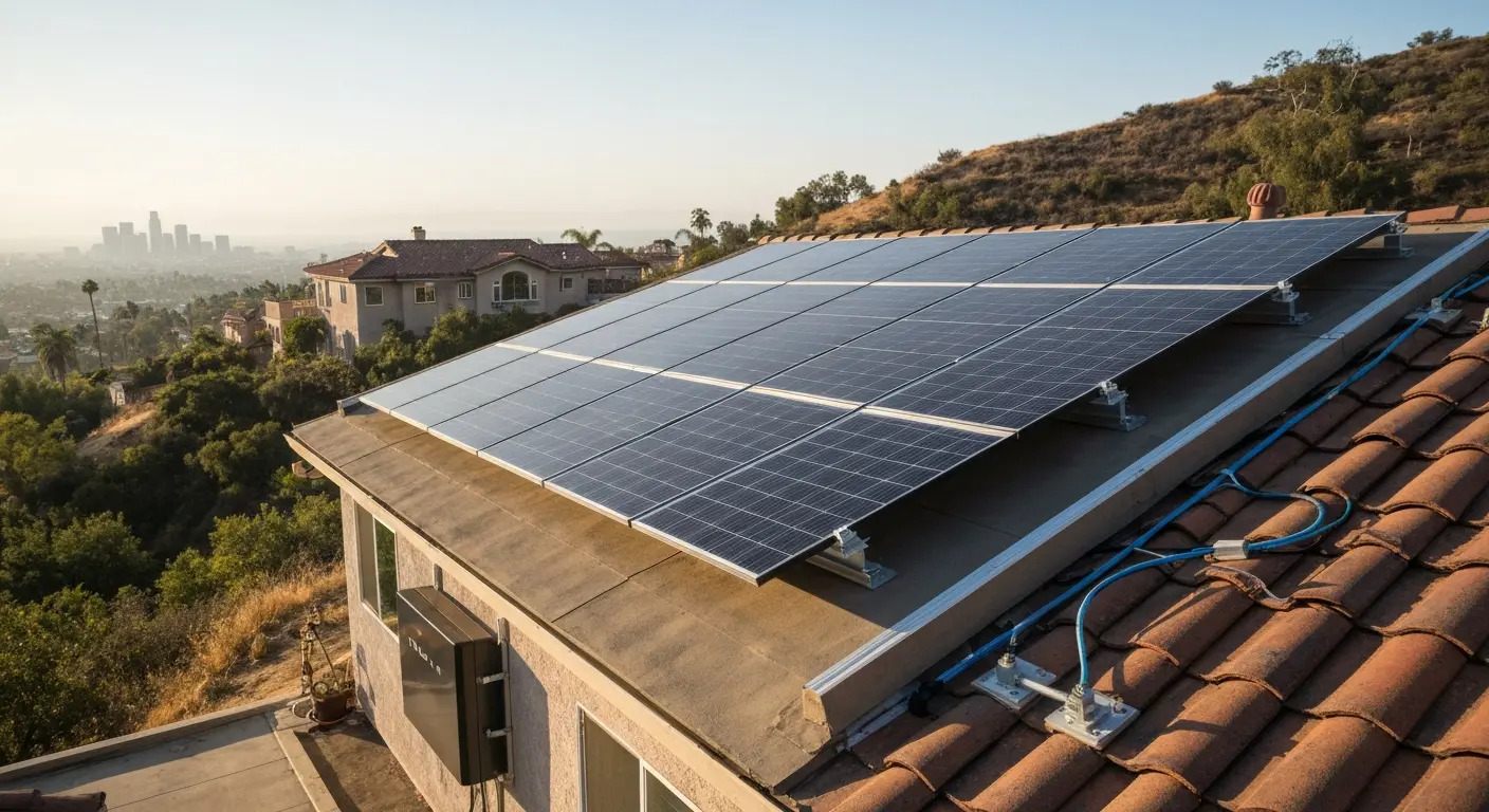 Solar and battery system installation