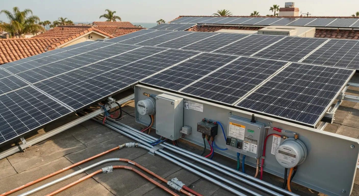 Solar electrical setup