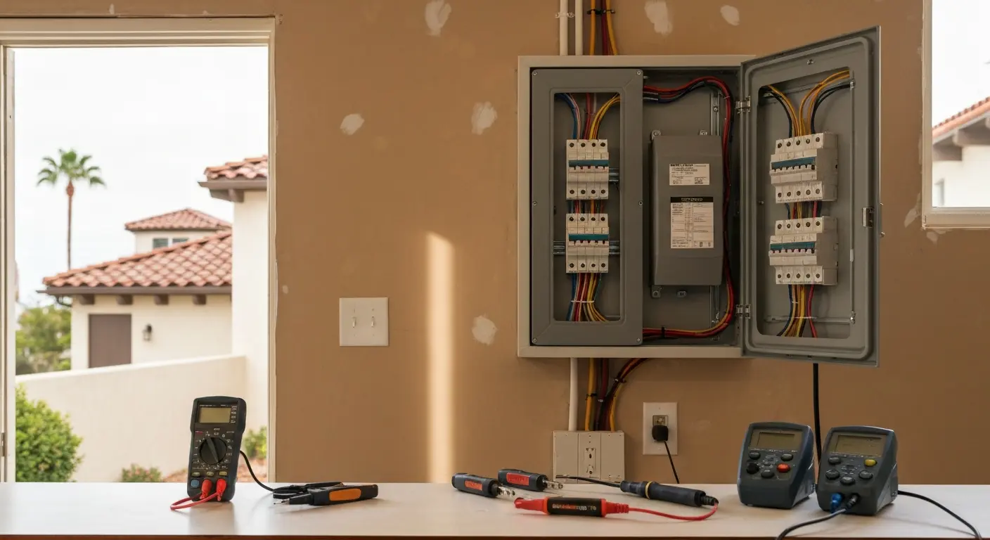 Electrical panel upgrade for hot tub