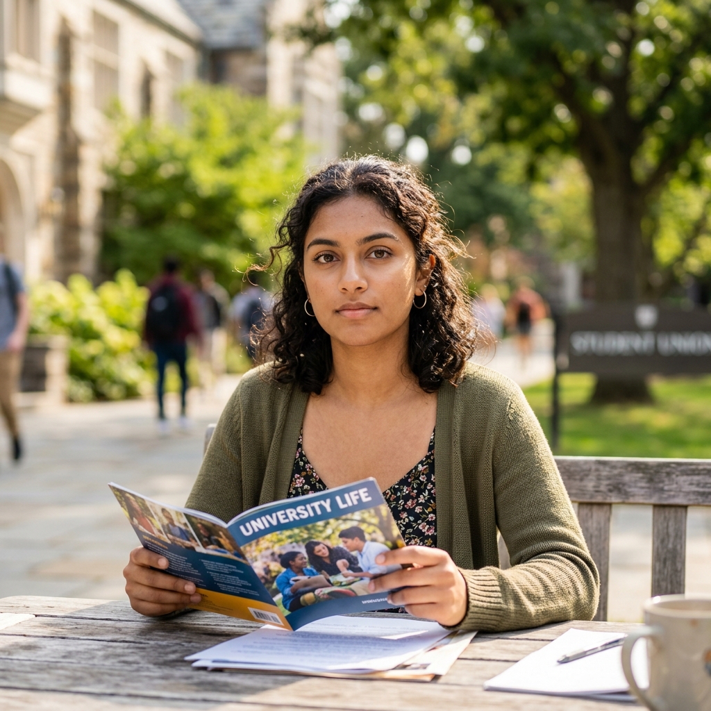 Transfer student considering next steps on campus