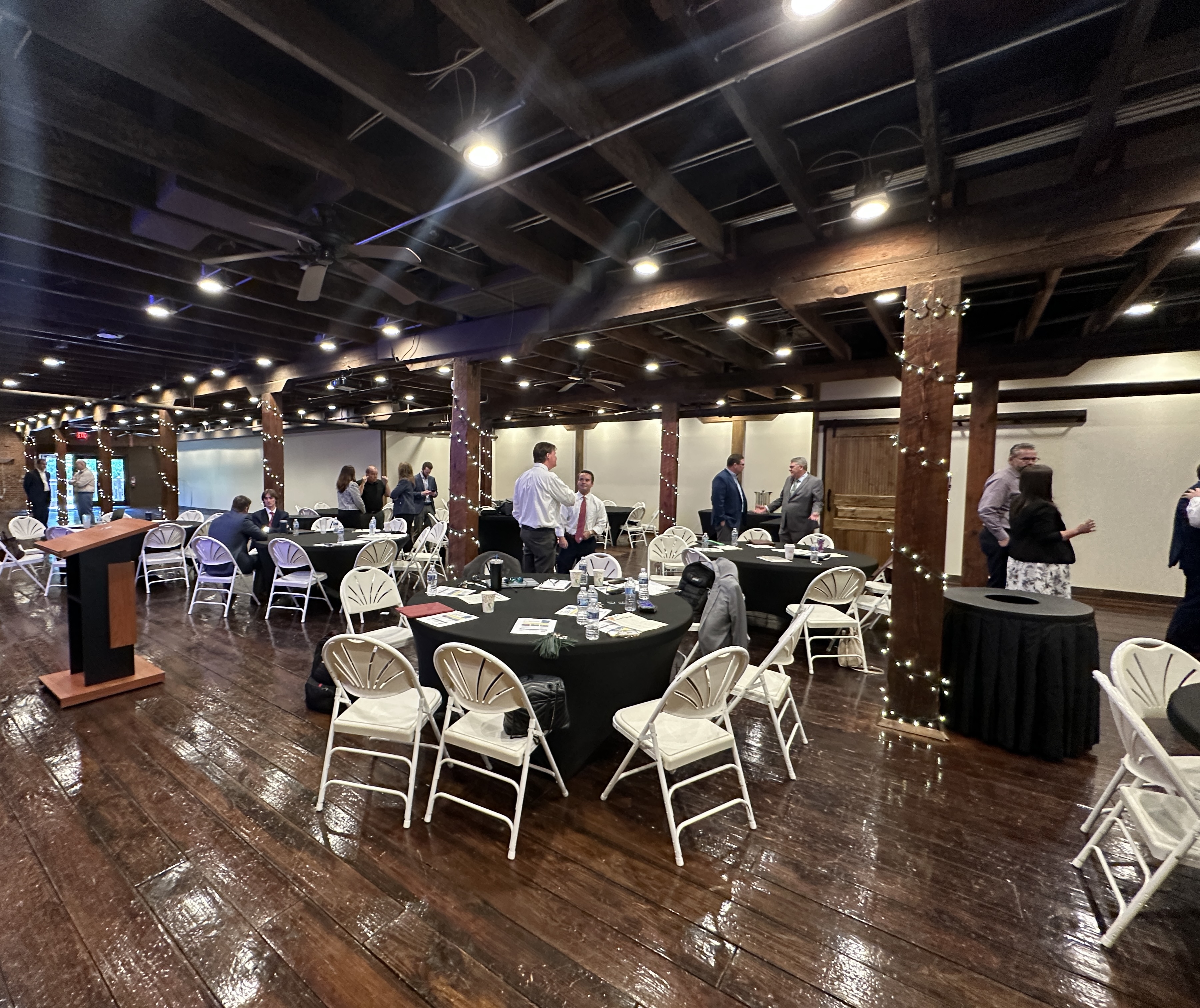 Corporate event setup