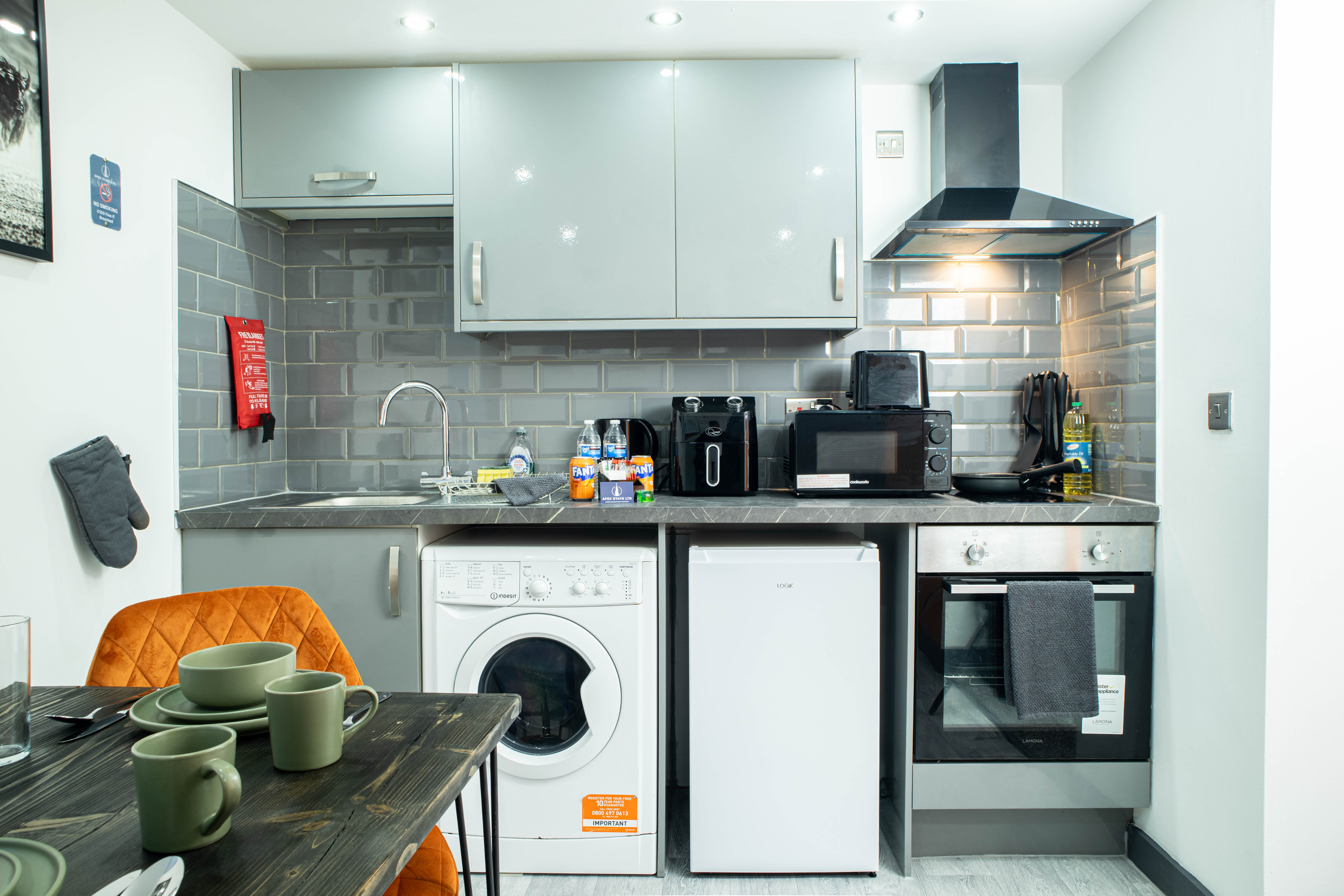 Serviced accommodation self catering kitchen apartment