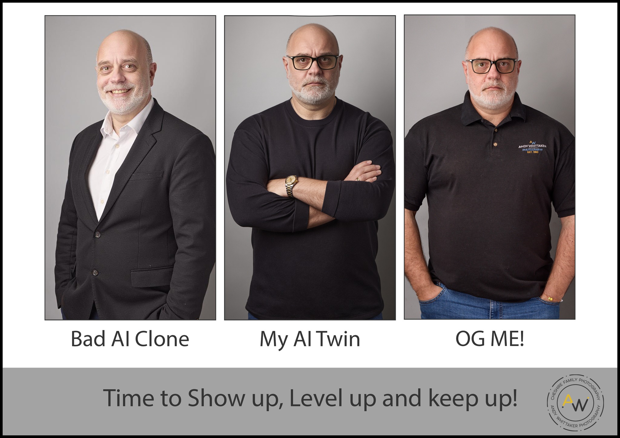 Bad AI Clone vs My AI Twin vs OG ME — quality comparison