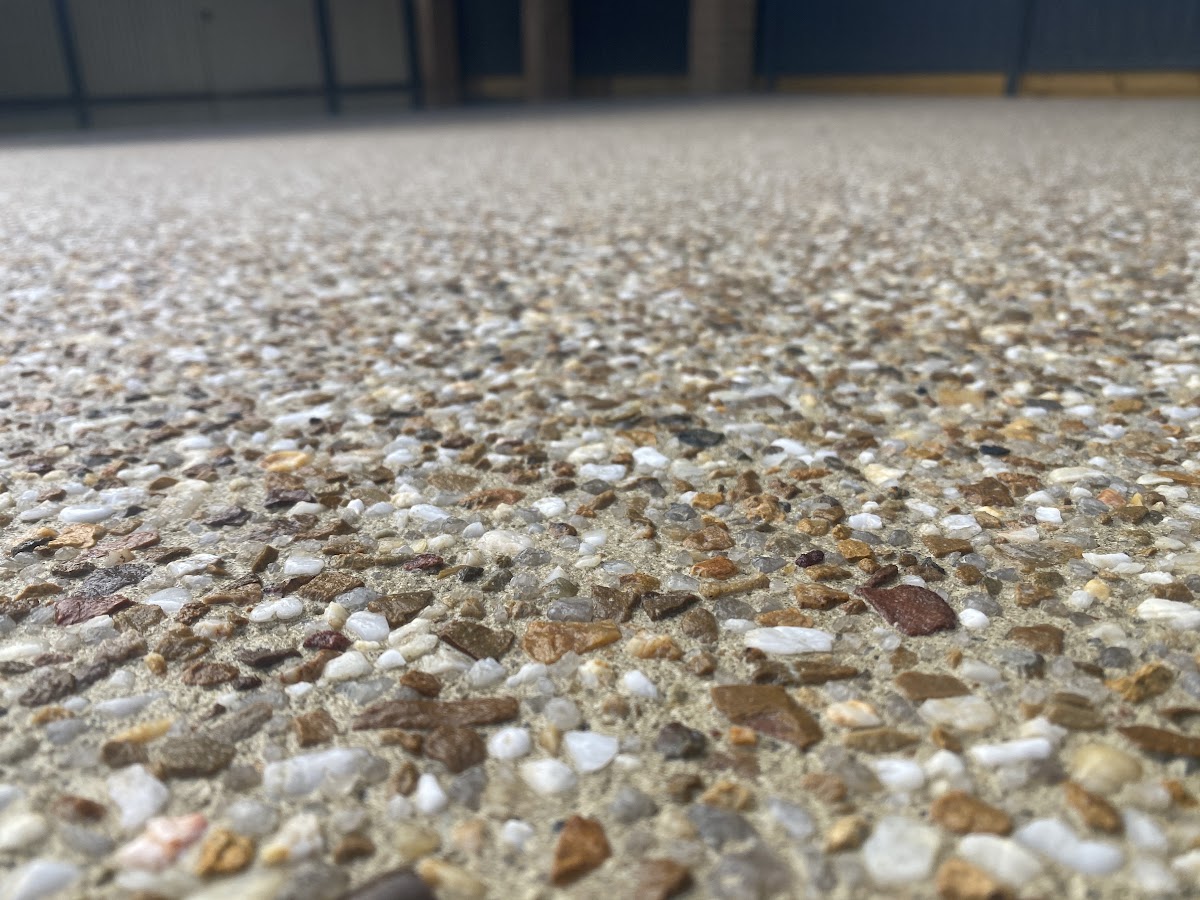 Exposed aggregate texture