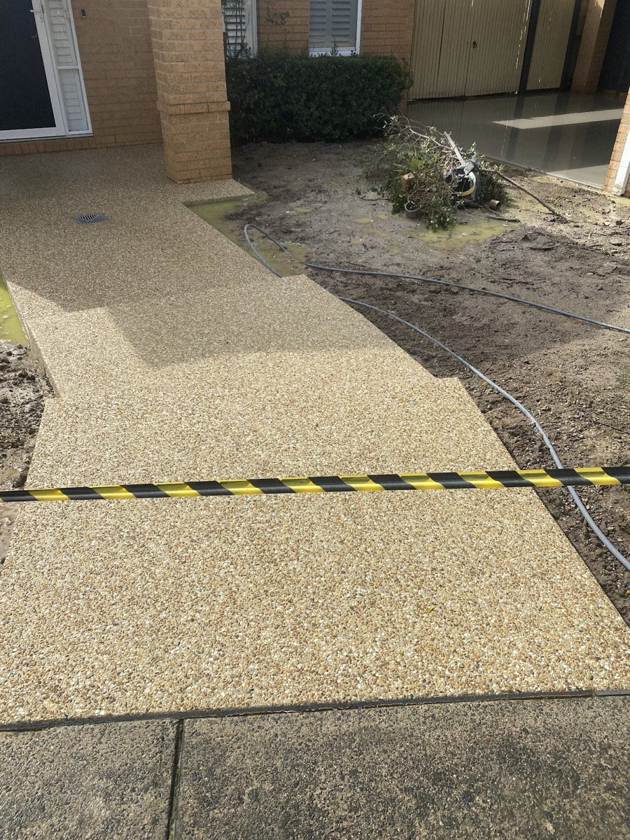Exposed aggregate driveway Melbourne