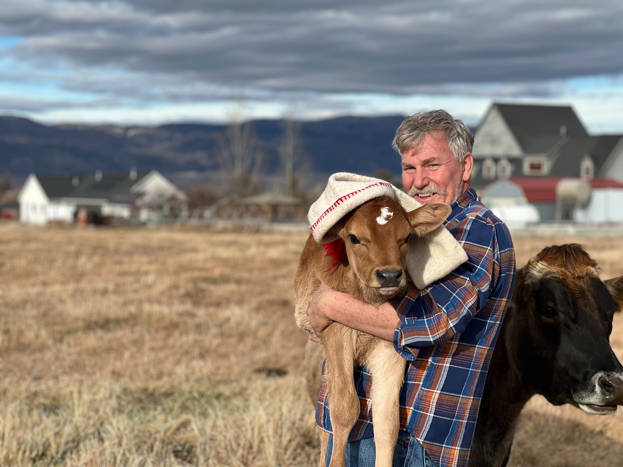 Moroni Taylor, founder of Hygge Dairy, at the farm in Spring City, Utah