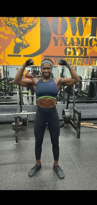 Lara's after photo - -9.1kg body weight, +2.5kg lean muscle, result of a 12-week body transformation with SYP Fitness personal trainer in Archway