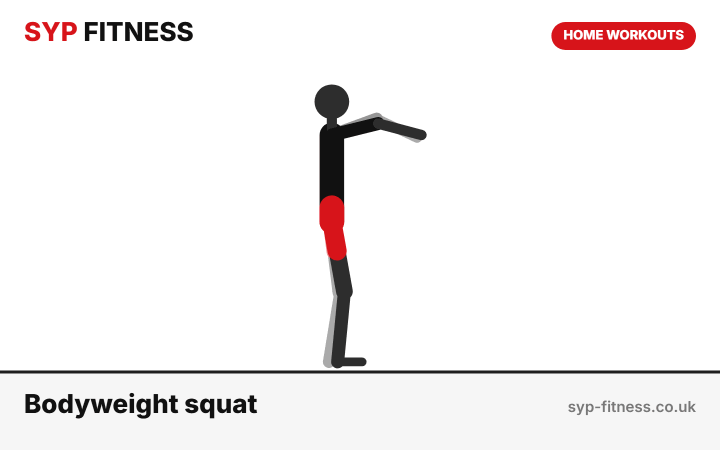 Level 3 Full Body bodyweight home workout demonstration, SYP Fitness personal trainer Archway