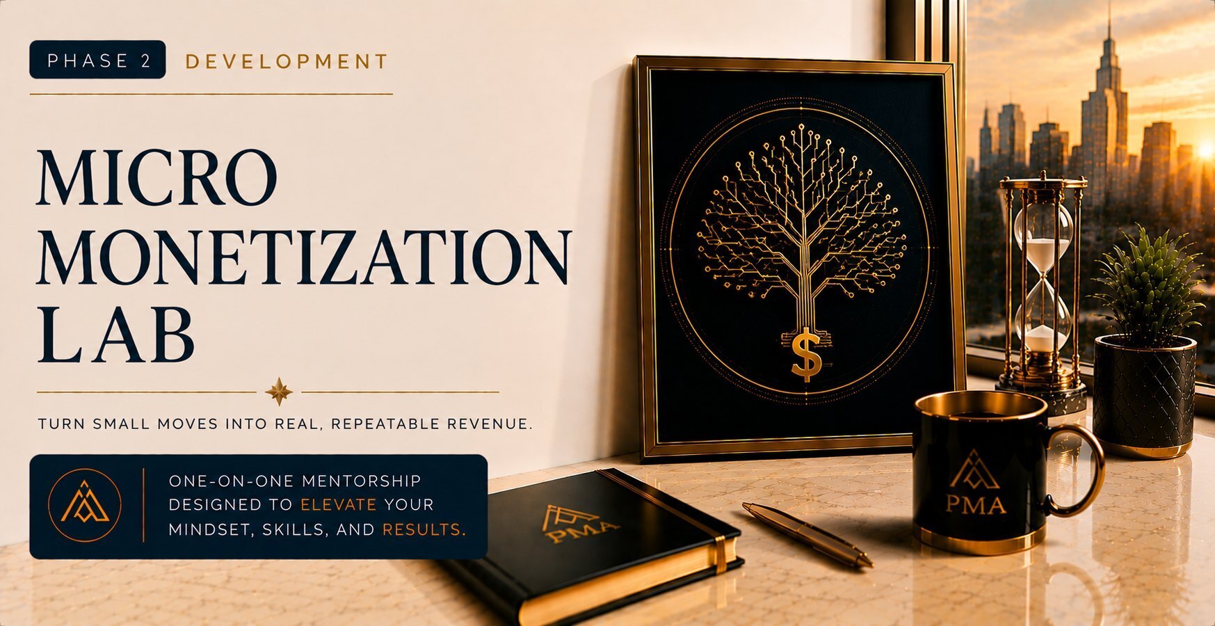 PMA curriculum module cover: Micro Monetization Lab