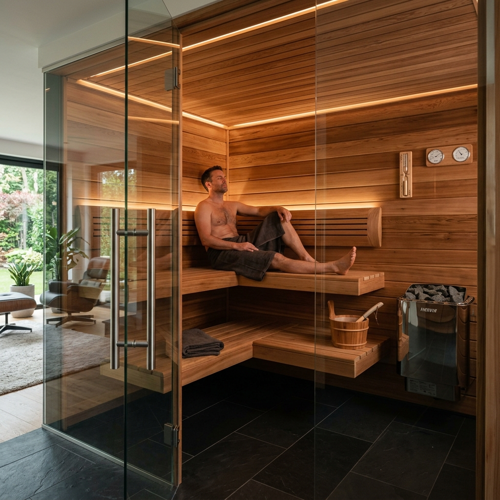 Indoor sauna installation Lutz FL