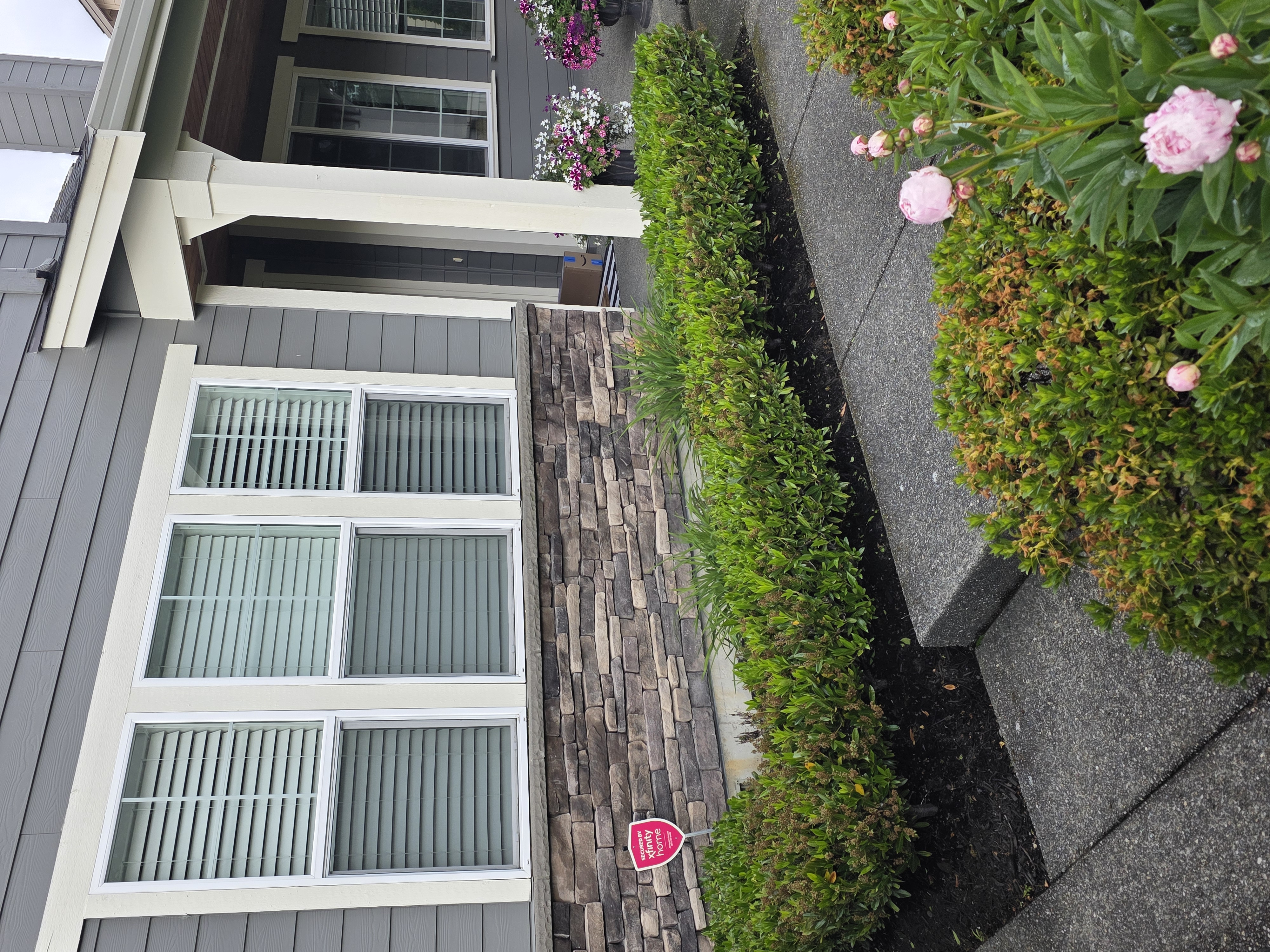 After mulch installation